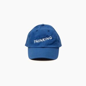 Thinking cap blue hat